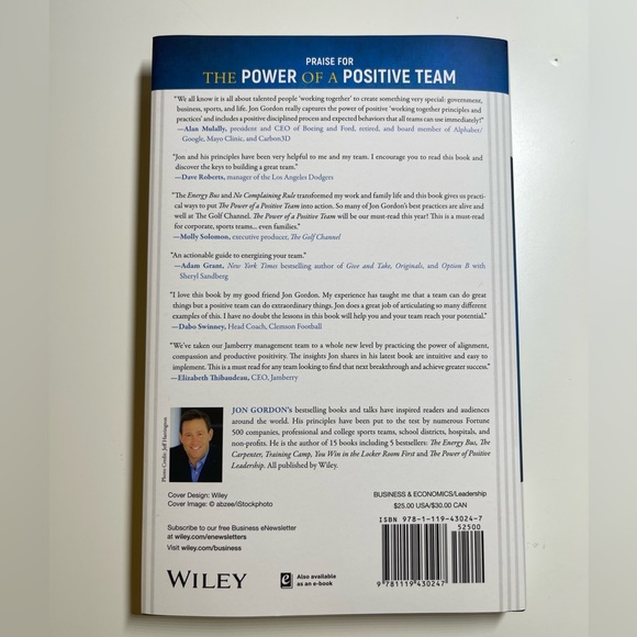 Jon Gordon Ser.: The Power of a Positive Team : Proven Principles and Practices - Picture 2 of 11